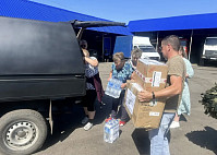 Саратовцы отправили «за ленточку» еще 150 килограммов гуманитарной помощи