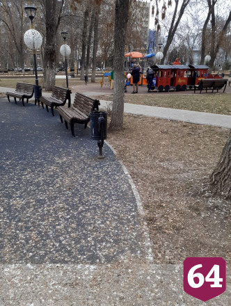Саратовцев возмутил птичий помет на детской площадке 