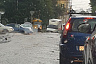 В Саратове автомобили утонули после проливного дождя