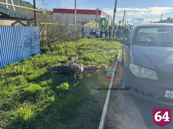 В Саратове 15-летний мотоциклист покалечился в ДТП