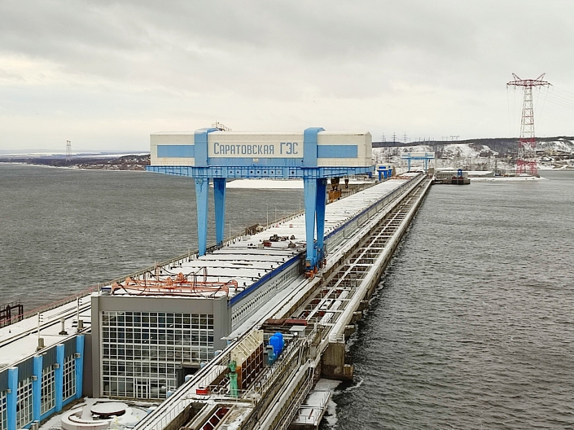 Саратовская ГЭС готова к работе в сложных зимних условиях