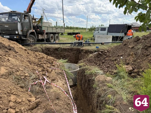 В Энгельсском районе для многодетных семей строят водопровод