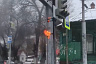 В центре Саратова сгорел светофор