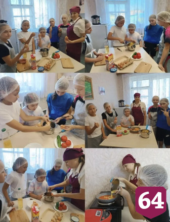 Саратовских детей на мастер-классе научили готовить омлет