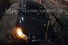 В центре Саратова Audi влетел в коммунальную траншею 