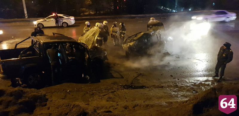 Под Саратовом в автомобиле сгорел водитель