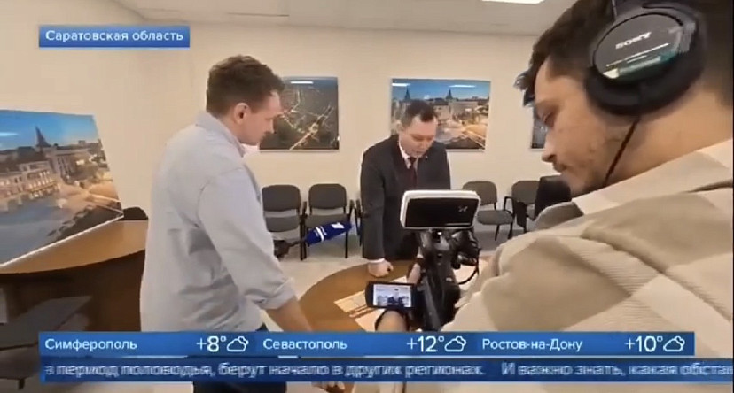 Федеральный канал показал подготовку к паводку в Саратовской области