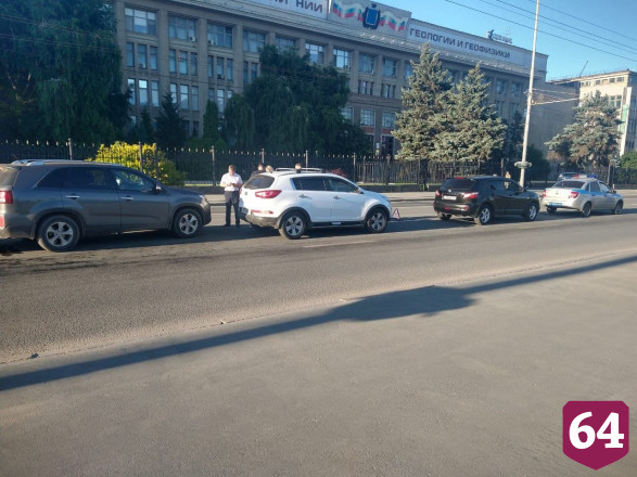 На Московской произошло массовое ДТП