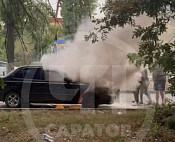 На Шехурдина сгорела легковушка