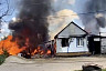 Крупный пожар уничтожил два частных дома под Саратовом