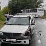 В Саратовской области рейсовый автобус попал в ДТП