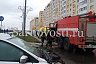 В Саратове грузовик опрокинулся на бок после ДТП с иномаркой