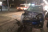 В Саратове легковушка протаранила грузовик и загорелась