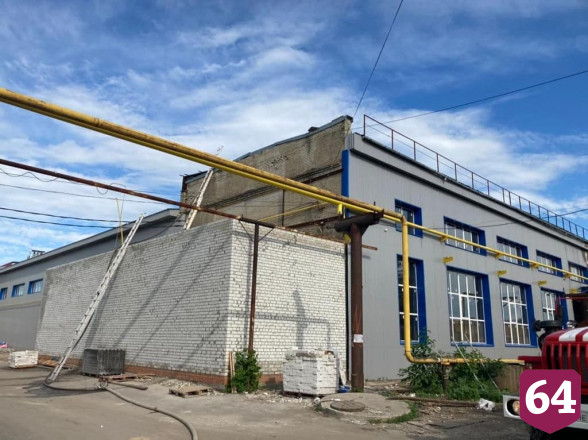 В Саратове горело предприятие по резке металла