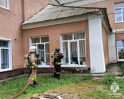 Пожарные «тушили» саратовский агропромышленный техникум