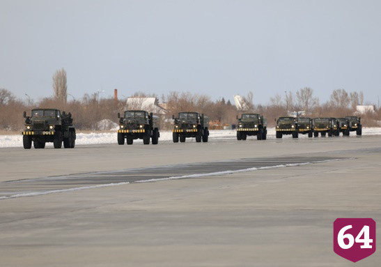 В Энгельсе отрепетировали действия военных после авиаудара 