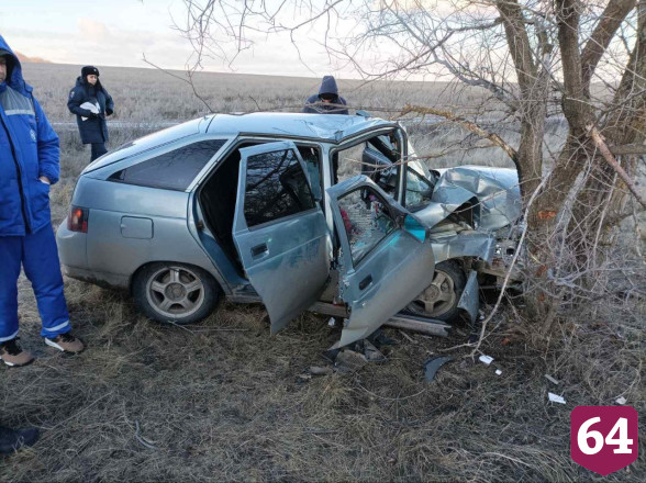 Женщина покалечилась в ДТП с деревом под Саратовом
