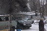 В гараже диспансера под Саратовом сгорел УАЗ