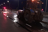 Водитель такси на мосту протаранил на встречной полосе трактор 