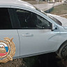  В Саратове пенсионер на «Весте» протаранил блок ограждения