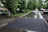 В Саратове сильным дождем смыло асфальт
