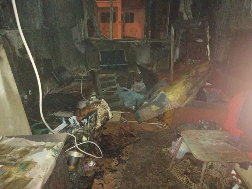 Под Саратовом в горевшем общежитии нашли труп жильца