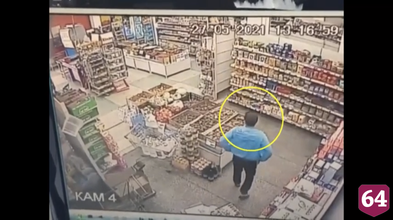  В Саратове похититель сигарет из магазина попал на камеры
