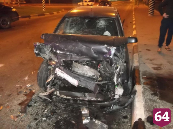 На кольце перед мостом произошло лобовое ДТП