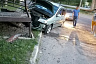 В Саратове пьяный водитель иномарки сбил пешехода и врезался в кучу щебня