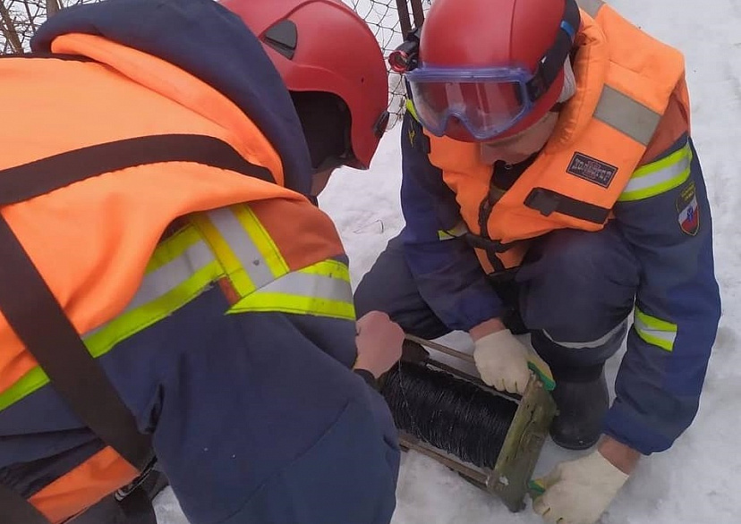 На реке под Саратовом взорвали лед