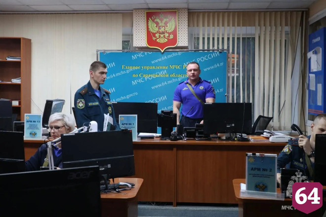 В Саратовской области отрабатывают защиту населения на учениях по гражданской обороне