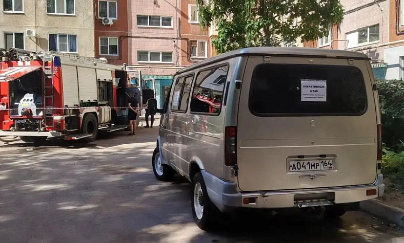 Развернут штаб у поврежденного БПЛА дома в Энгельсе