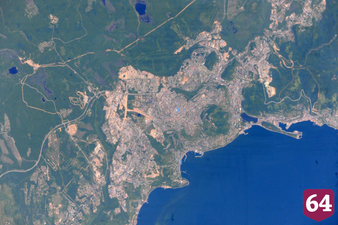 Опубликовано фото Саратова и Энгельса из космоса 