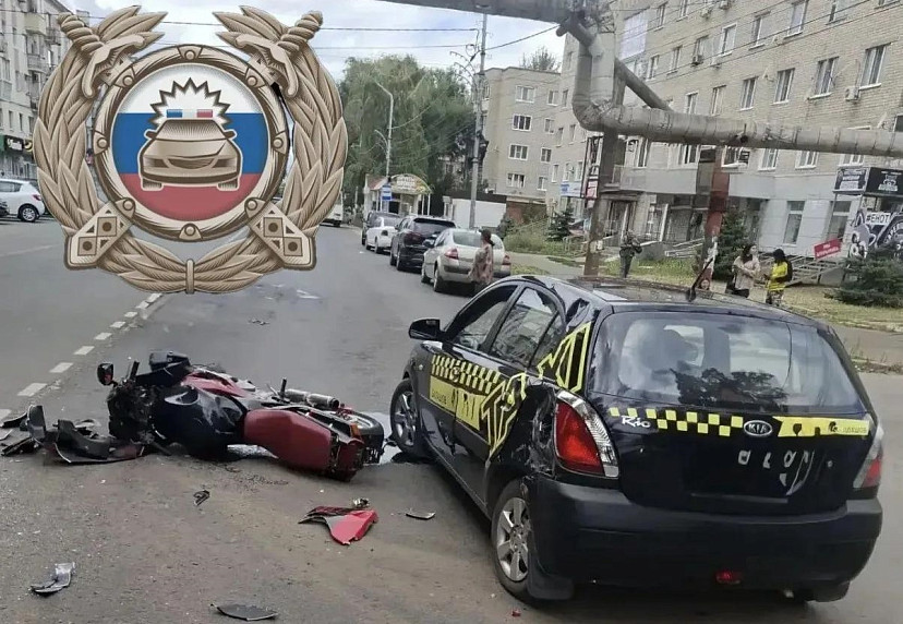 В Саратовской области мотоциклист покалечился в аварии с иномаркой