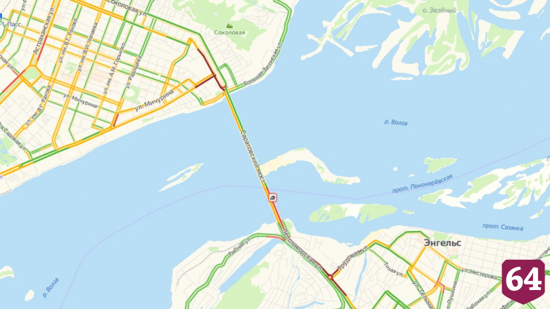Два человека пострадали в ДТП на мосту «Саратов - Энгельс»