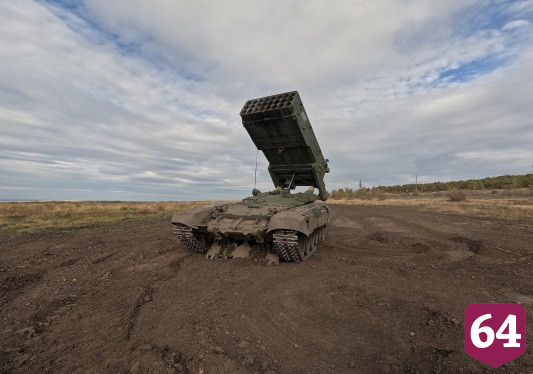 Огнеметчики «Солнцепеков» отработали боевые навыки на полигоне под Саратовом