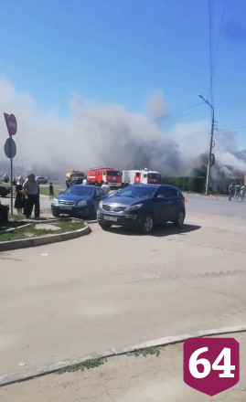 На пожаре в Энгельсе пострадал мужчина