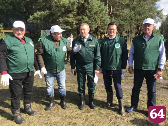 Под Саратовом высадили 2000 сеянцев сосны