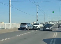 Дорожные аварии привели к заторам на мосту «Саратов - Энгельс» 