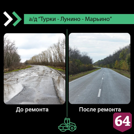 Саратовские дорожники показали объекты до ремонта и после 