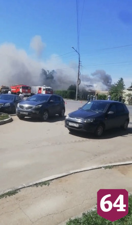 На пожаре в Энгельсе пострадал мужчина