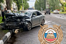 Два водителя пострадали в массовой аварии на Советской