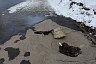 На затопленной улице в Саратове провалился асфальт