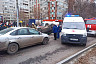 В Саратове после массового ДТП опрокинулась иномарка