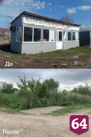 В Энгельсе сносят нелегальные билборды и ларьки