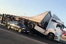 У стелы «Саратов» завалился на бок грузовик