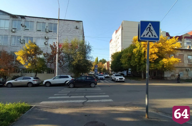 В центре Саратова автоледи на «Опеле» сбила пенсионерку