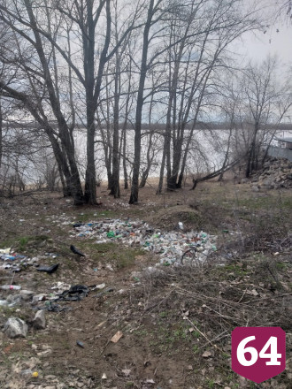 Жители превратили берег Волги в свалку бутылок