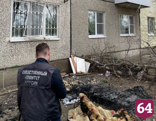 На пожаре в Саратове погиб мужчина