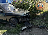 Автоледи протаранила ворота в саратовском селе